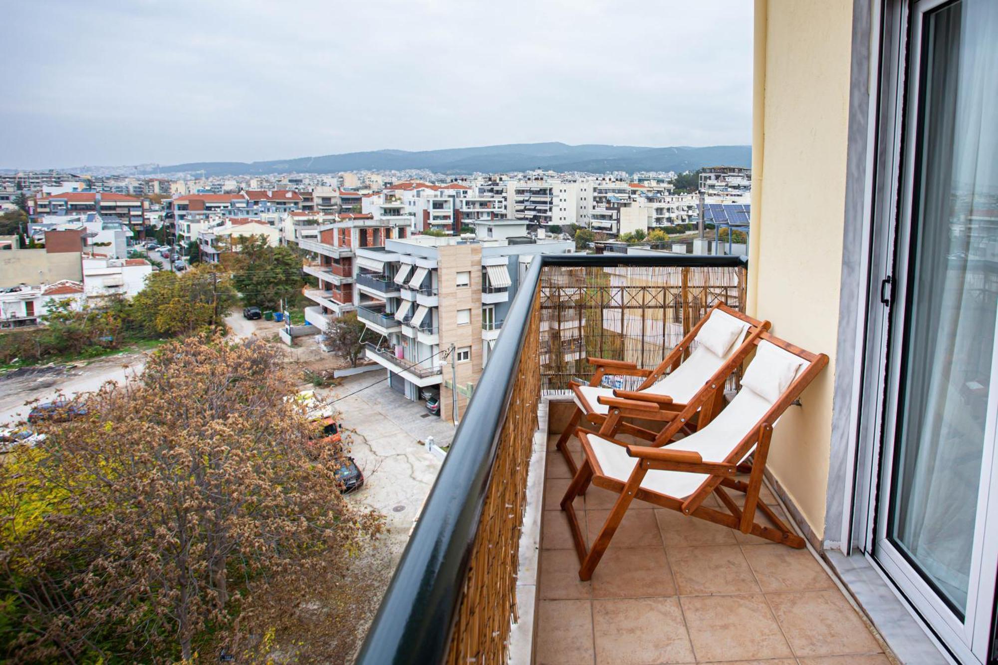 Celestial Garden-Thessaloniki'S Modern, Eclectic Penthouse With An Amazing View And Veranda 외부 사진