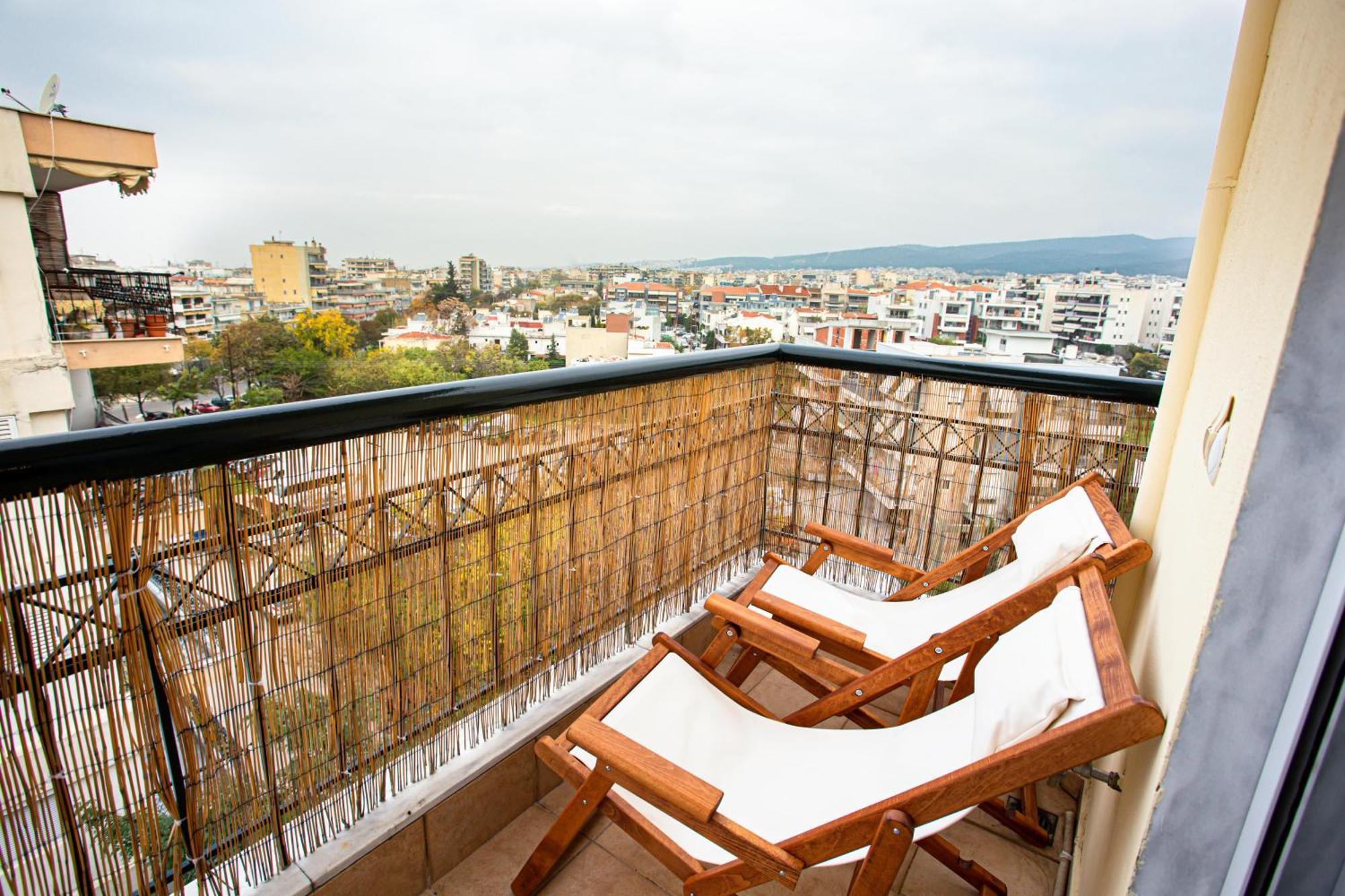 Celestial Garden-Thessaloniki'S Modern, Eclectic Penthouse With An Amazing View And Veranda 외부 사진